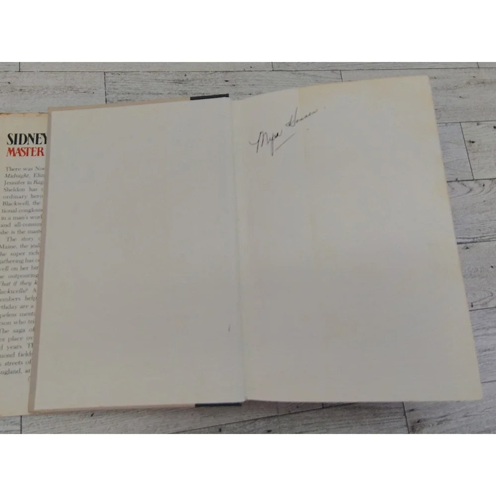 Master Of‎ The Game 1982 Sidney Sheldon Hardcover Dust Jacket Vintage Novel BCE